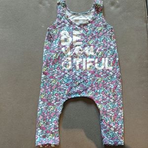 Gigi and Max tank / pants Flowered Romper